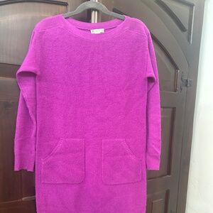 Girls pink sweater dress
